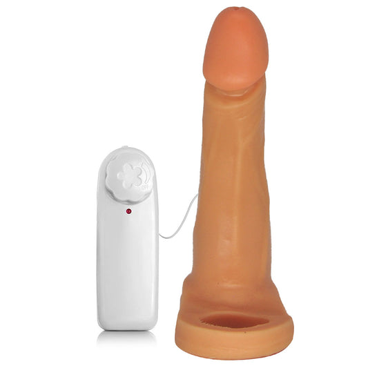 Anel Companheiro Negro - Modelo Longo com Vibrador 16 cm x 3,3 cm