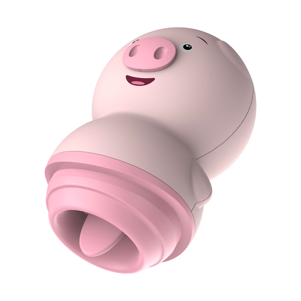 Vibrador Estimulador Clitoriano Com Língua em Formato Porquinho