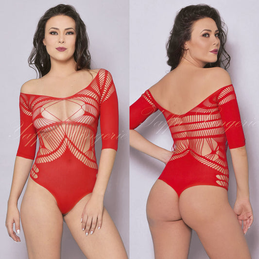 Body Sensual Troublemaker em Microfibra - Yaffa Lingerie