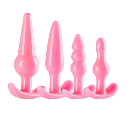 Kit Plug Anal 4 Peças em Silicone