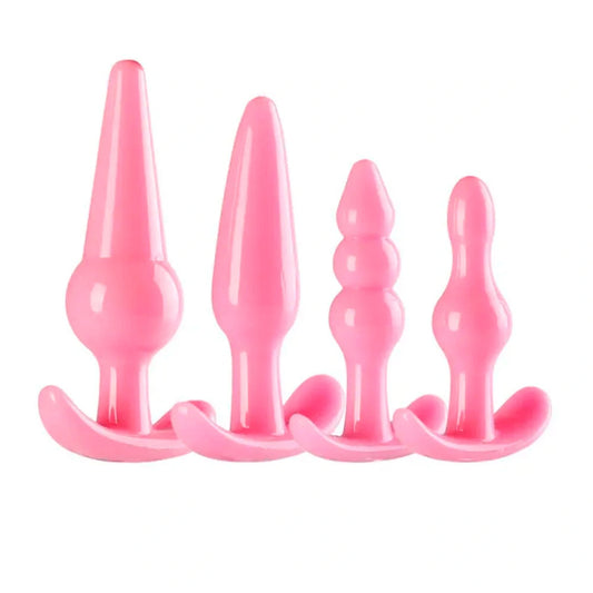 Kit Plug Anal 4 Peças em Silicone