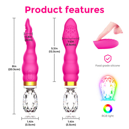 Vibrador Recarregável Mystical Tongue 10 modos de Vibração