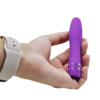 Mini Vibrador Portátil com Toque Aveludado - Diamond