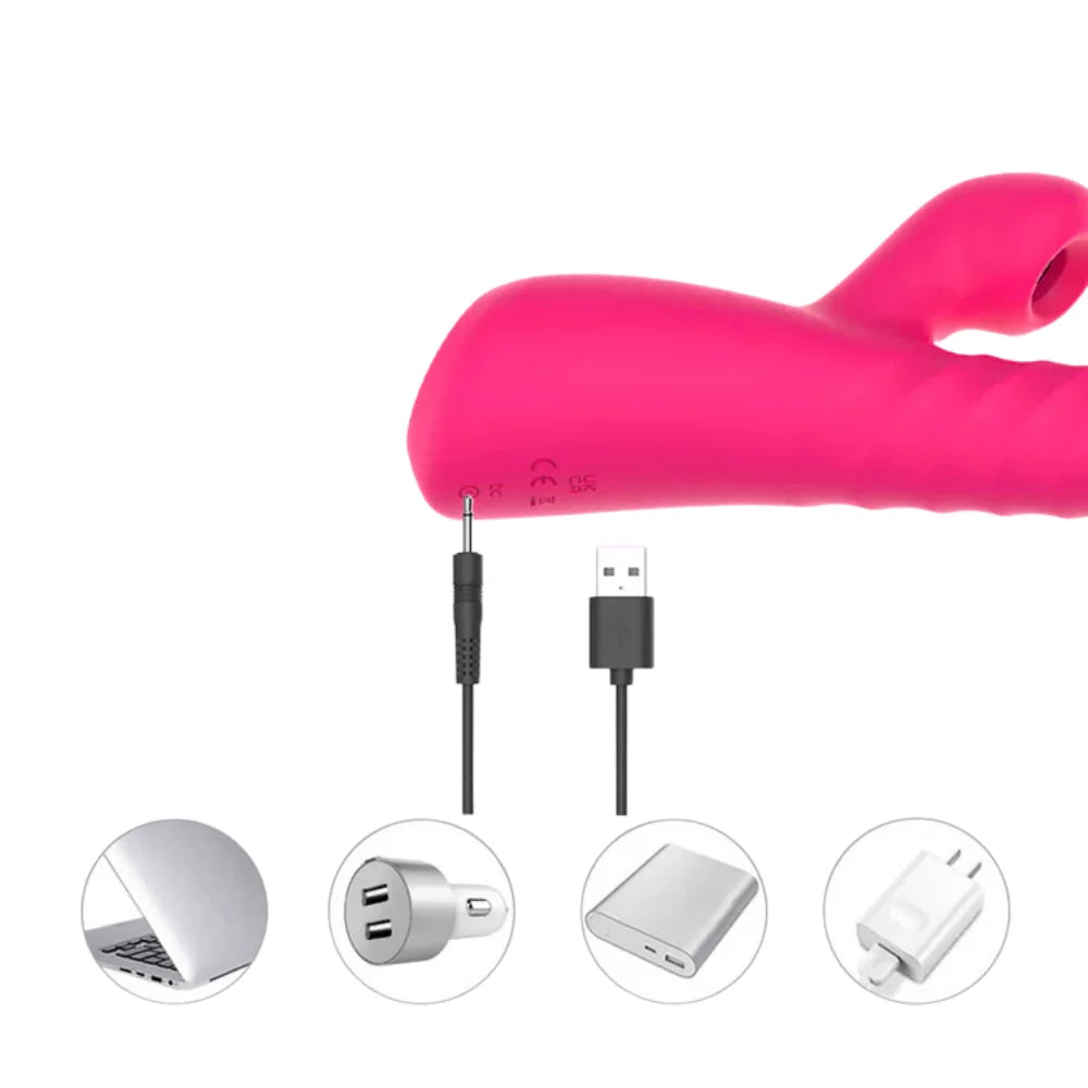 Vibrador Estimulador 3 em 1 com aquecimento