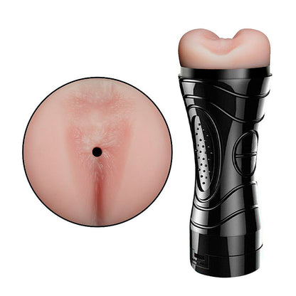 Masturbador Ânus Cyberskin com Vibrador Formato de Lanterna