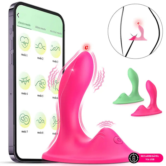 Vibrador de calcinha duplo motor