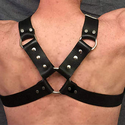 Harness Masculino em Couro - Gladiador