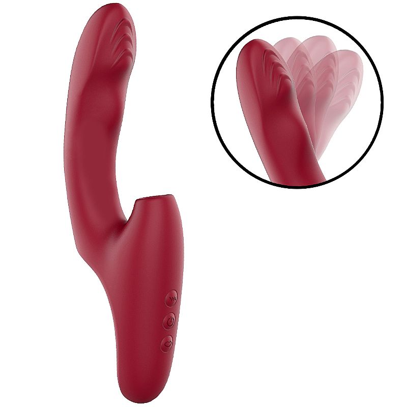 Vibrador de Ponto G e Clitóris com Pulsação e Dedilhar - SI