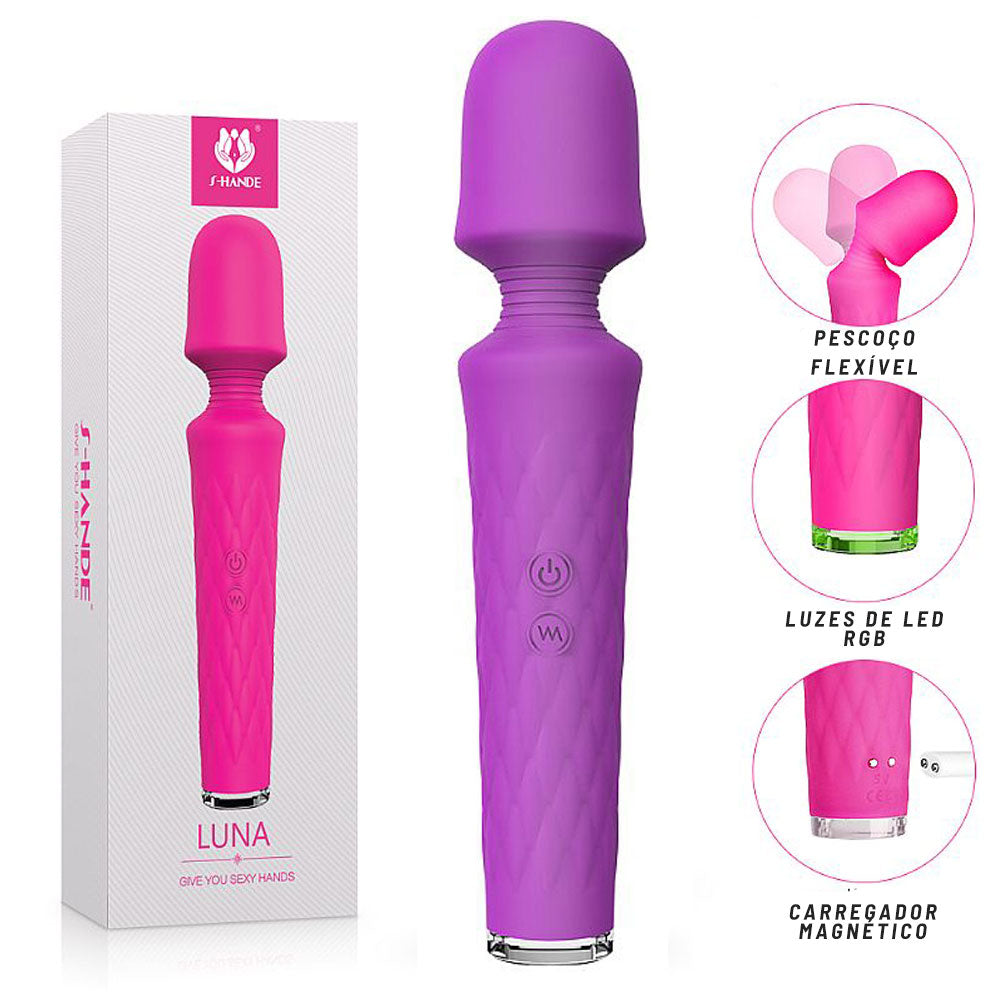 Varinha Massageadora Recarregável - Luna S-Hande