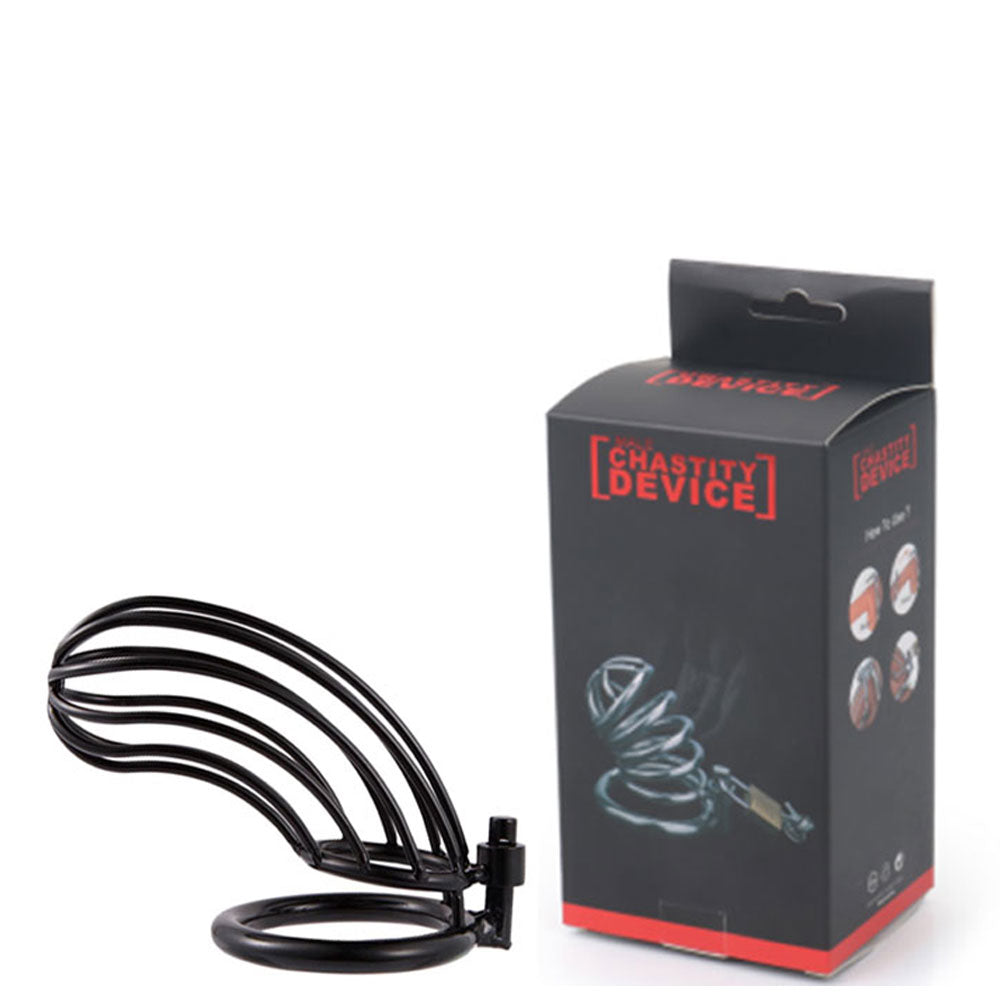 Cinto de Castidade Curvado Vazado com Anel e Cadeado