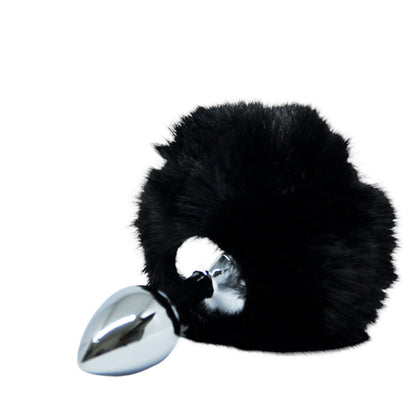 Plug Anal em Metal com Pompom - P