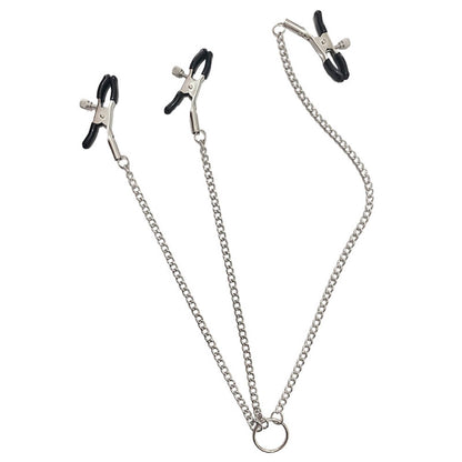 Grampos para Mamilos e Clitóris Ajustáveis com Corrente