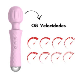 Vibrador massageador varinha mágica - Preto