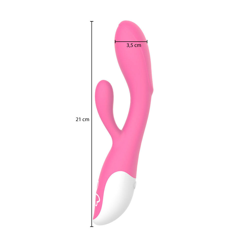 Vibrador Rabbit com Estimulador de Clitóris - Lena - NV Toys