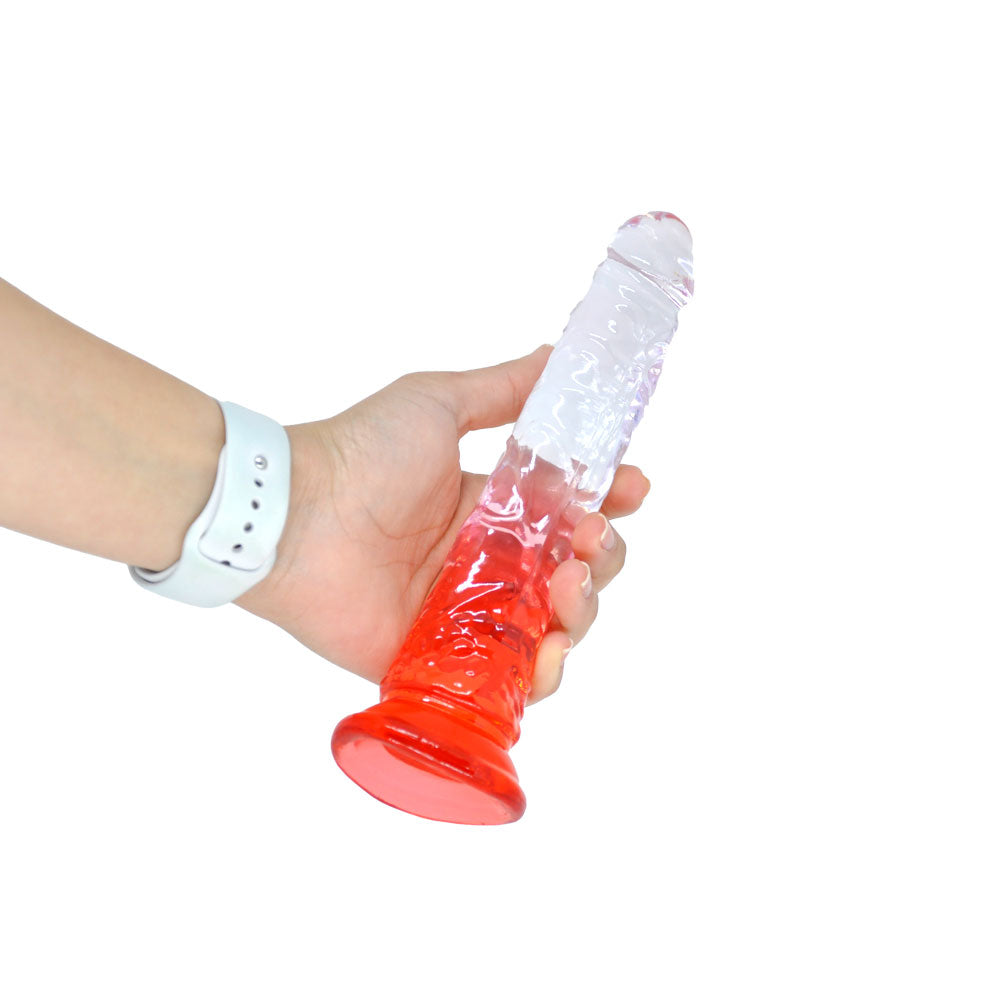 Prótese Peniana Silicone Transparente com Ventosa