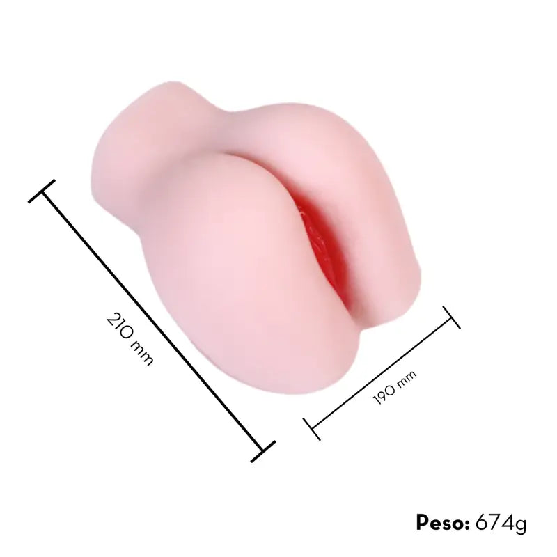 Masturbador Masculino Mini Bunda com Vagina e Ânus Cyberskin