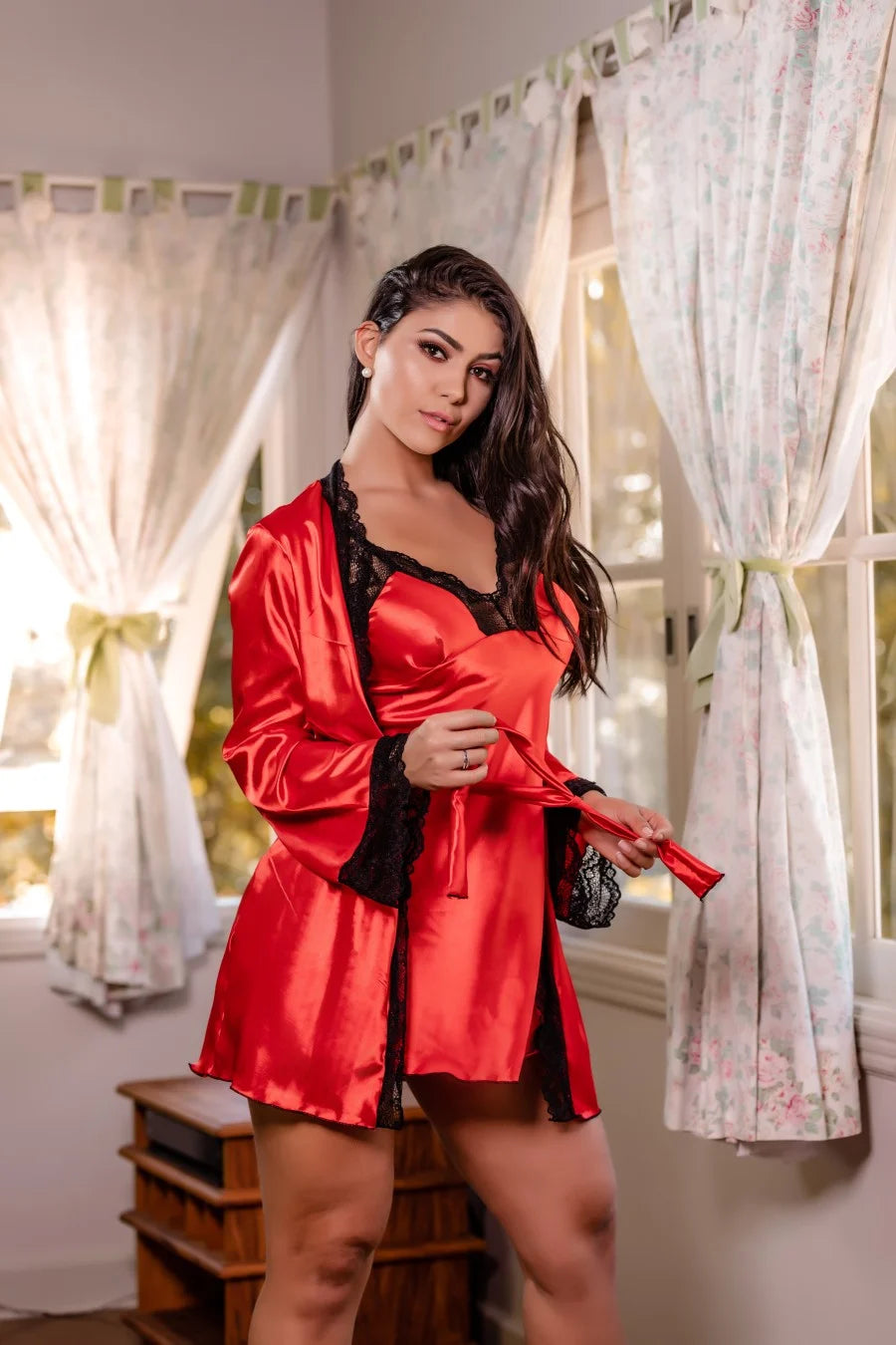 Camisola Sem Bojo em Cetim - Gloss Spam