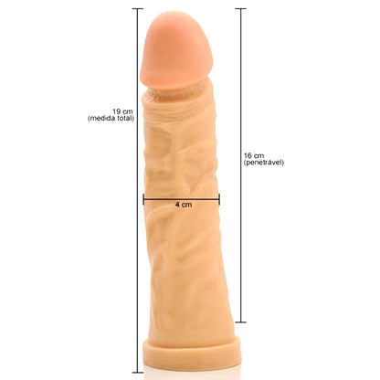 Pênis Savage em Silicone Flexível 19 cm x 4 cm