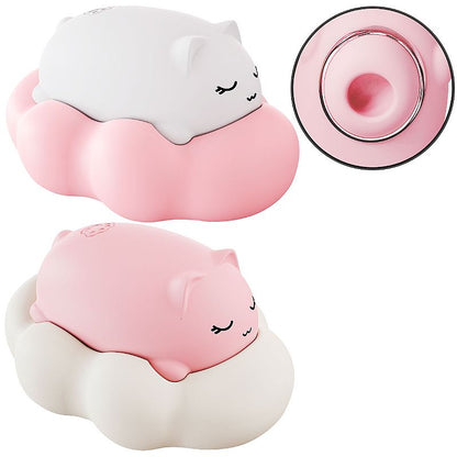 Vibrador de Pulsação - Formato de Gato com Case - À Longa distância - APP