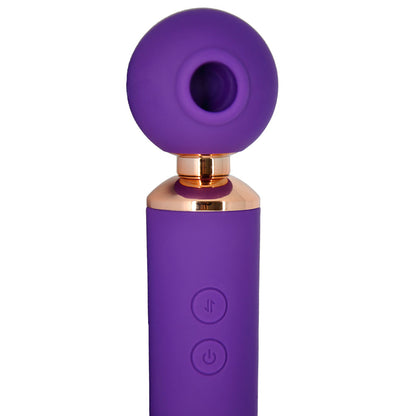 Vibrador Massageador 3 em 1 com Estimulador de Clitóris e Vai e Vem