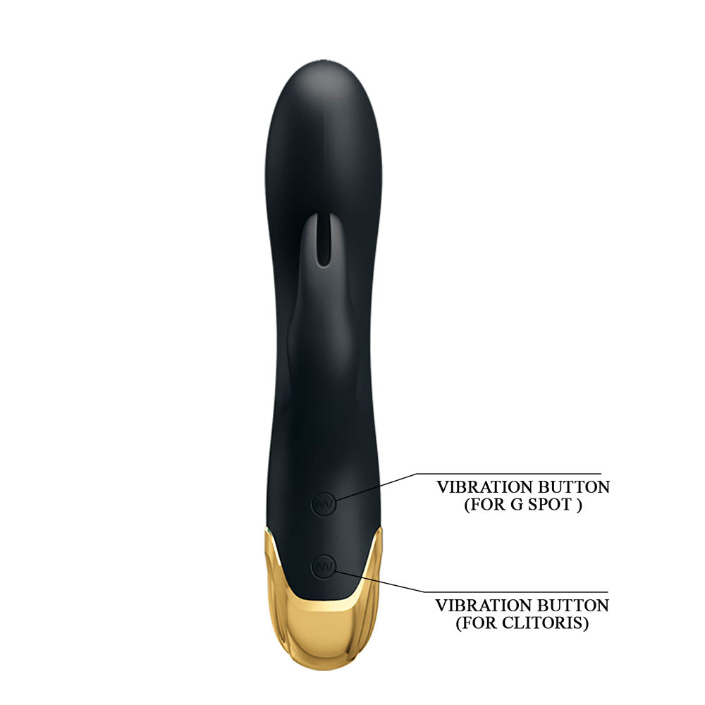 Vibrador Duplo com Detalhe em Ouro 18k - Pretty Love Double Pleasure