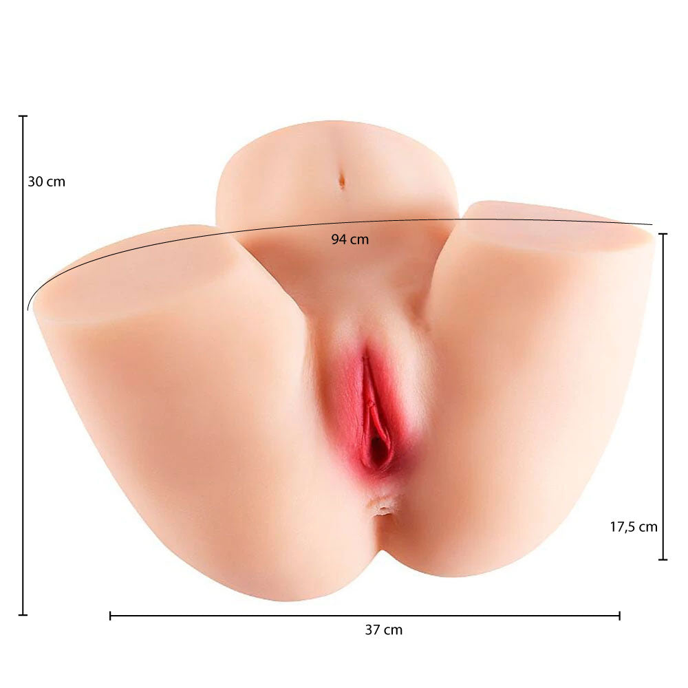 Masturbador Cyberskin Masculino com Formato de Bunda, Vibração e Voz