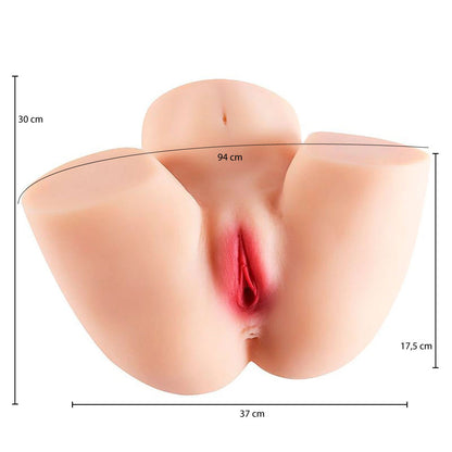 Masturbador Cyberskin Masculino com Formato de Bunda, Vibração e Voz