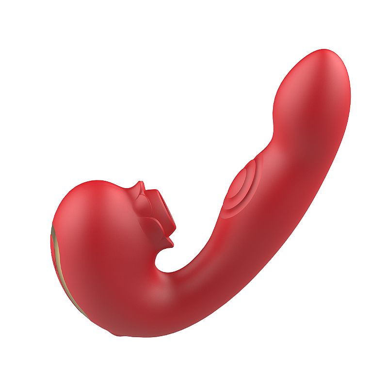 Vibrador de Ponto G e Clitóris com Pulsação e Tapping - Floral - S-hande