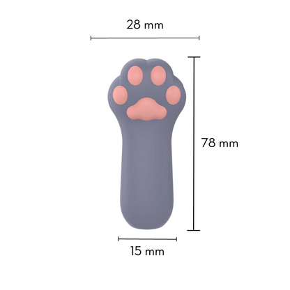 Dedeira Vibratória em Formato de Patinha de Gato