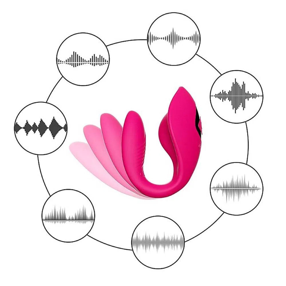 Vibrador para Casais com Controle e 7 Modos de Vibração