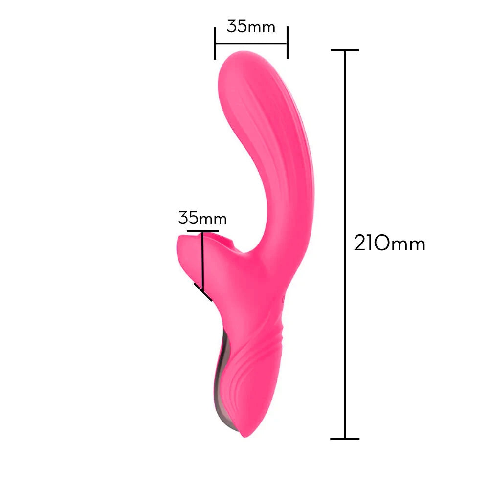 Vibrador Estimulador de Ponto G e Clitóris - Ondas de Pressão