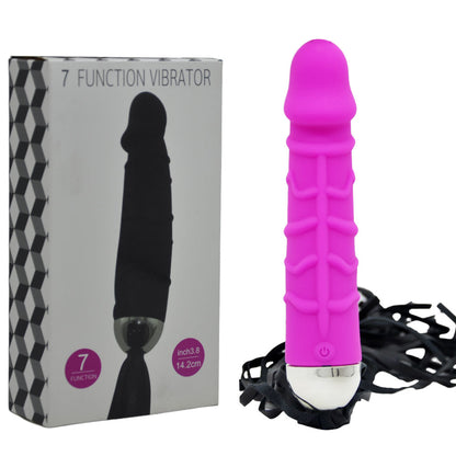 Vibrador Chicote Multivelocidade com Formato de Pênis 15 cm x 3 cm
