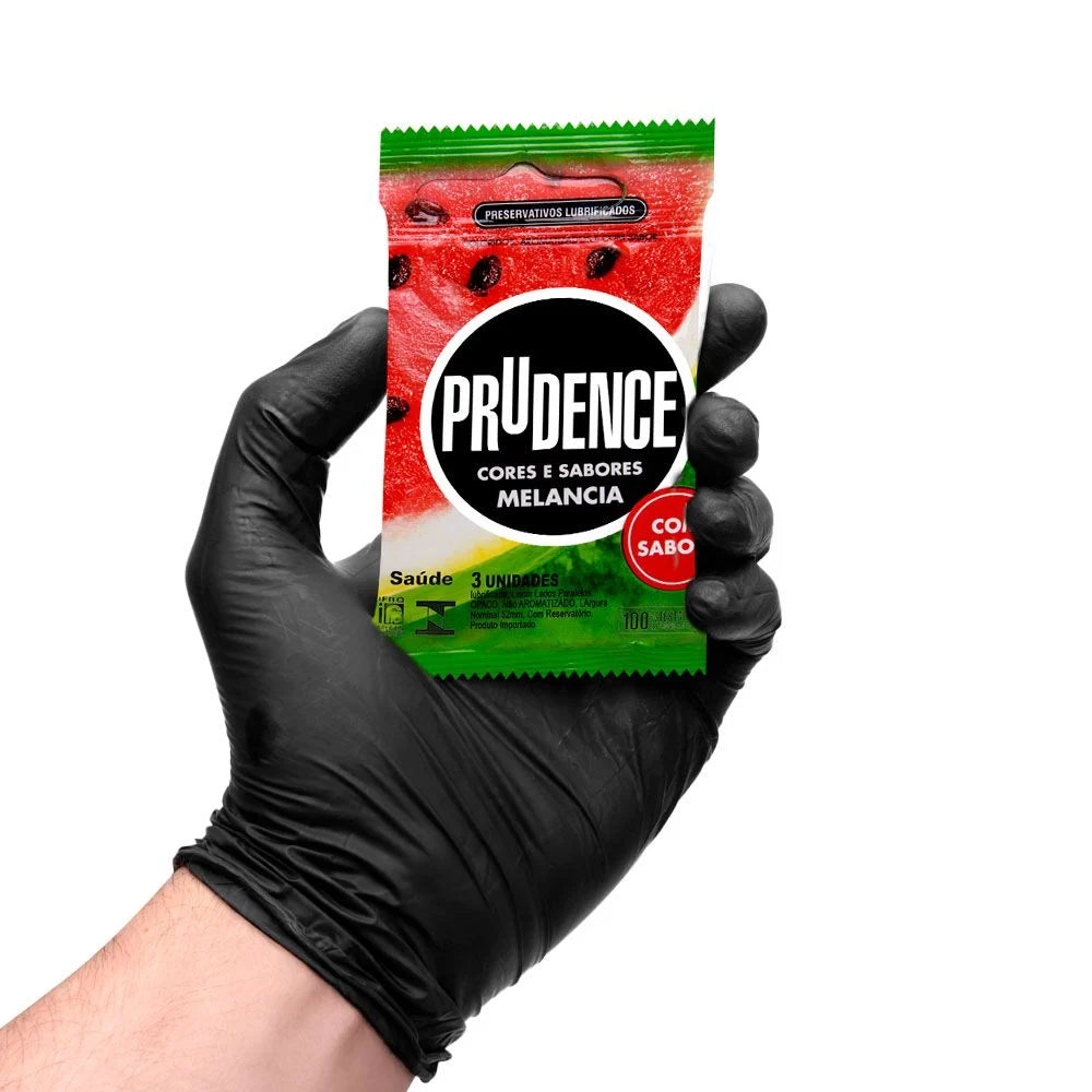 Preservativo Melancia Prudence com 3 Unidades