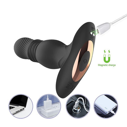 Plug Anal com Vibro - Vai e vem - Roy-RCT - SI
