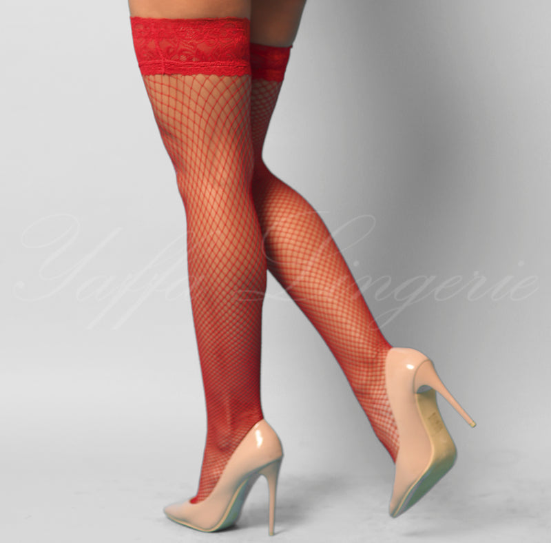 Meia Arrastão 7/8 Obsession Detalhe em Renda Yaffa Lingerie