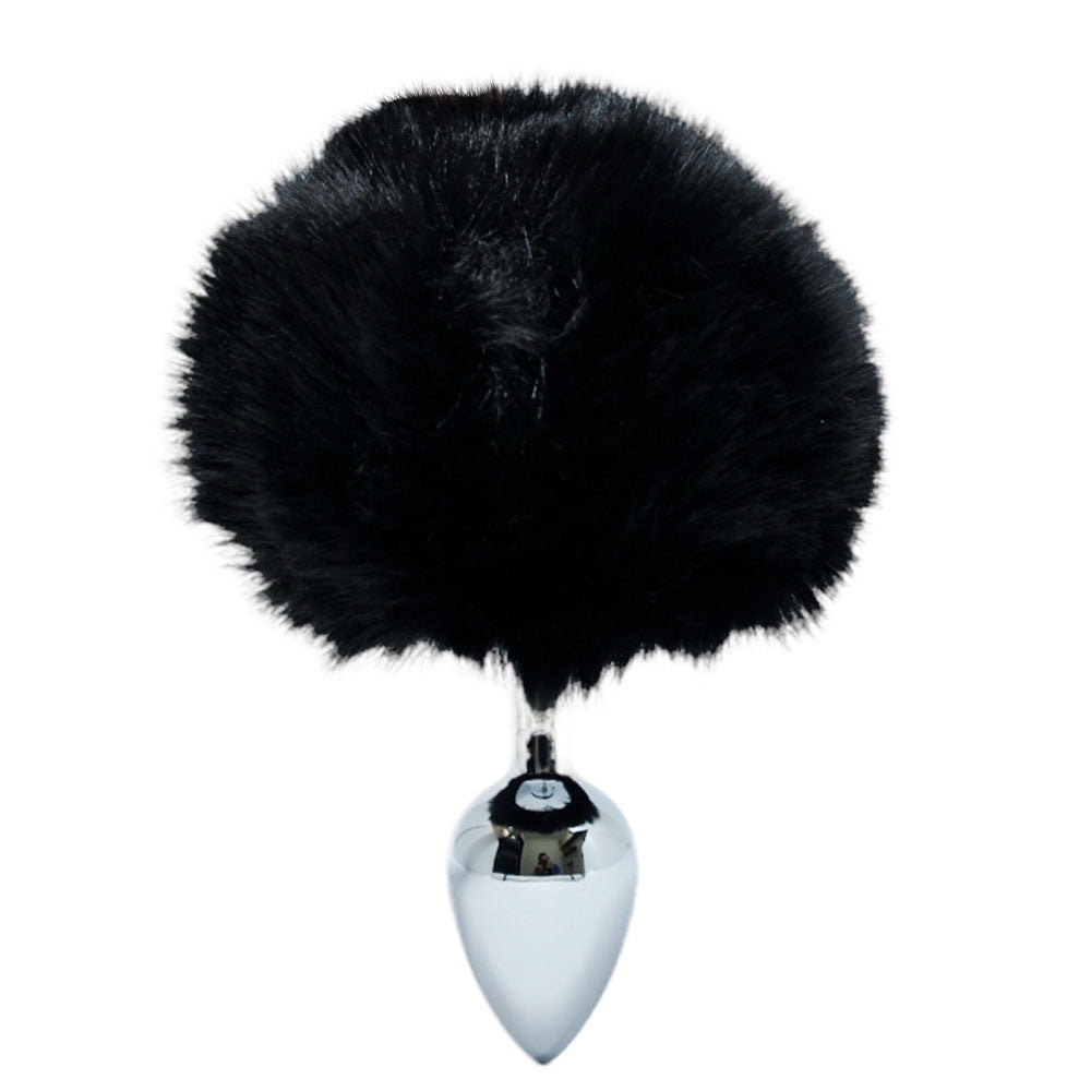 Plug Anal em Metal com Pompom - P
