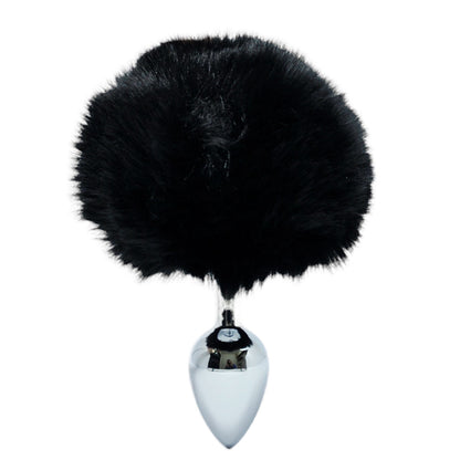 Plug Anal em Metal com Pompom - P