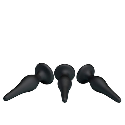 Kit Plug Anal Iniciante 3 Tamanhos Diferentes - Pretty Love