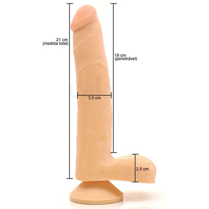 Pênis Ricardinho com Vértebra em Cyberskin 20,5 cm x 4cm