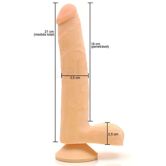 Pênis Ricardinho com Vértebra em Cyberskin 20,5 cm x 4cm