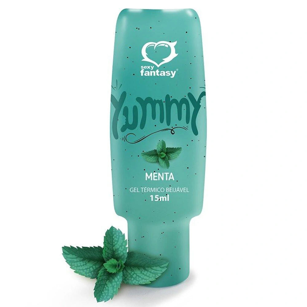 Excitante yummy gel termico que esquenta esfria beijavel 15ml