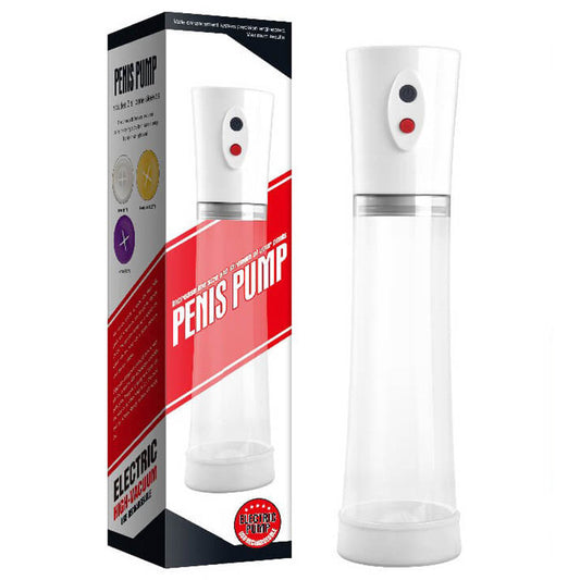 Bomba Peniana Elétrica Recarregável Penis Pump High-Vacuum com 3 Anéis Penianos