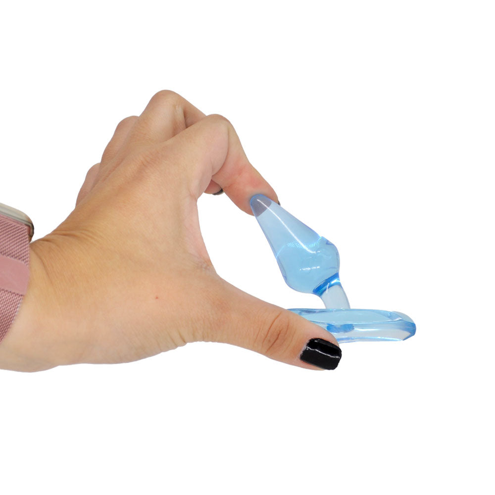 Mini Plug Anal Translúcido 7 cm - Black Cherry