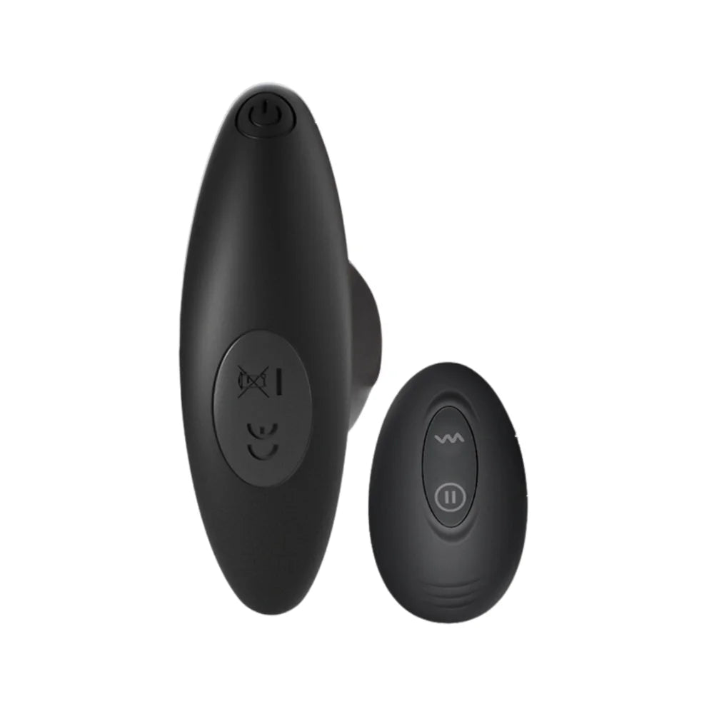 Plug anal vibratório em silicone com controle remoto