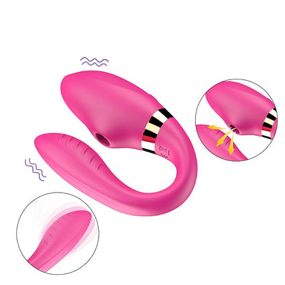 Vibrador de Casal com Pulsação Dibe II com 7 Modos de Vibração