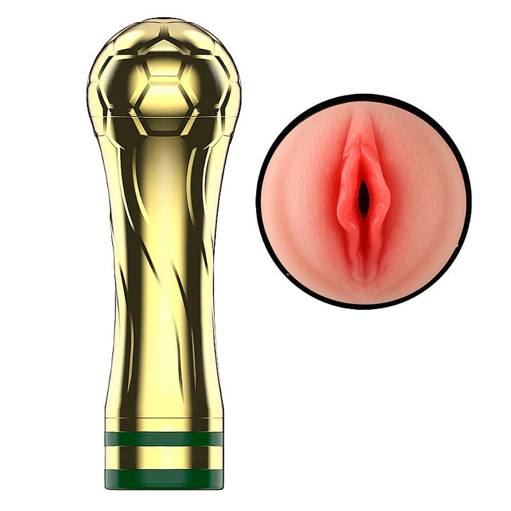 Masturbador Masculino em Formato de Troféu com Vibro - Troféu do Prazer