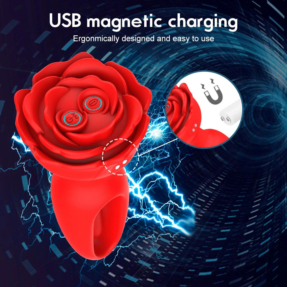 Plug Anal com Vibração - Flowers: Controle Sensações de Prazer