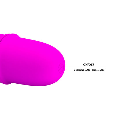 Vibrador Duplo Arnd em Soft Touch com 10 Modos de Vibração 11,5 cm x 2,3 cm - Coleção Pretty Love