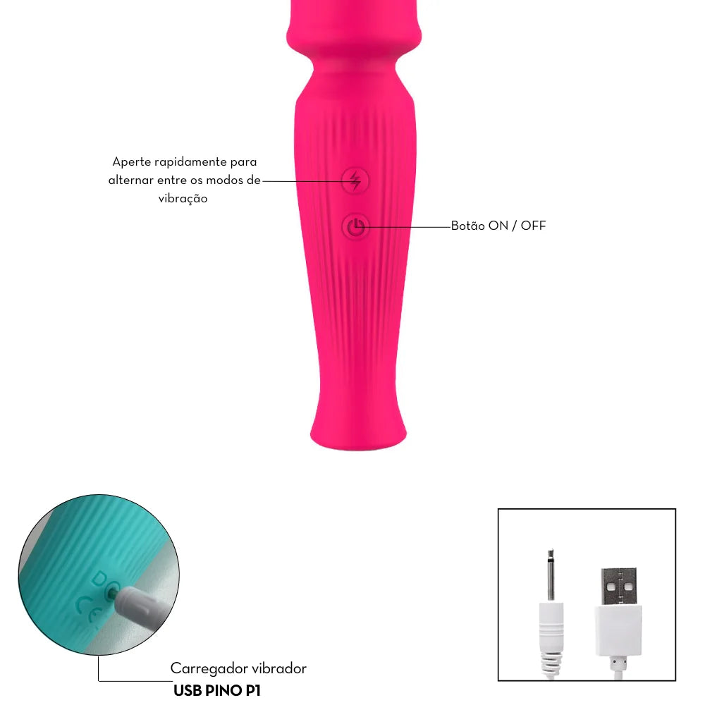 Massageador Varinha Mágica  - Nv Toys Moka