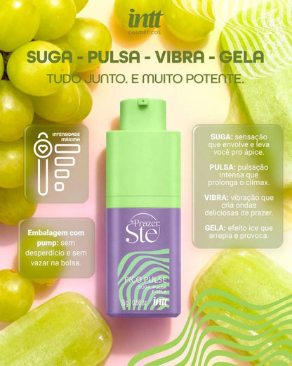 Pico Pulse Uva Verde Gel Suga Vibra Pulsa 16G Intt